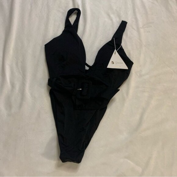 Buffbunny Collction Luxleisure One Piece Black Onyx Medium NWT - Picture 5 of 13